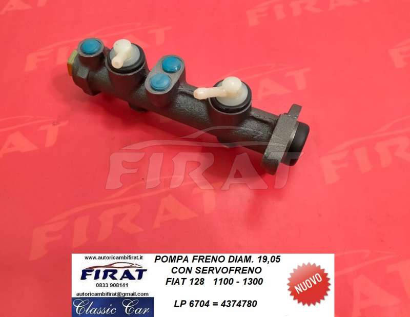 POMPA FRENO FIAT 128 C/SERVOFRENO (6704)